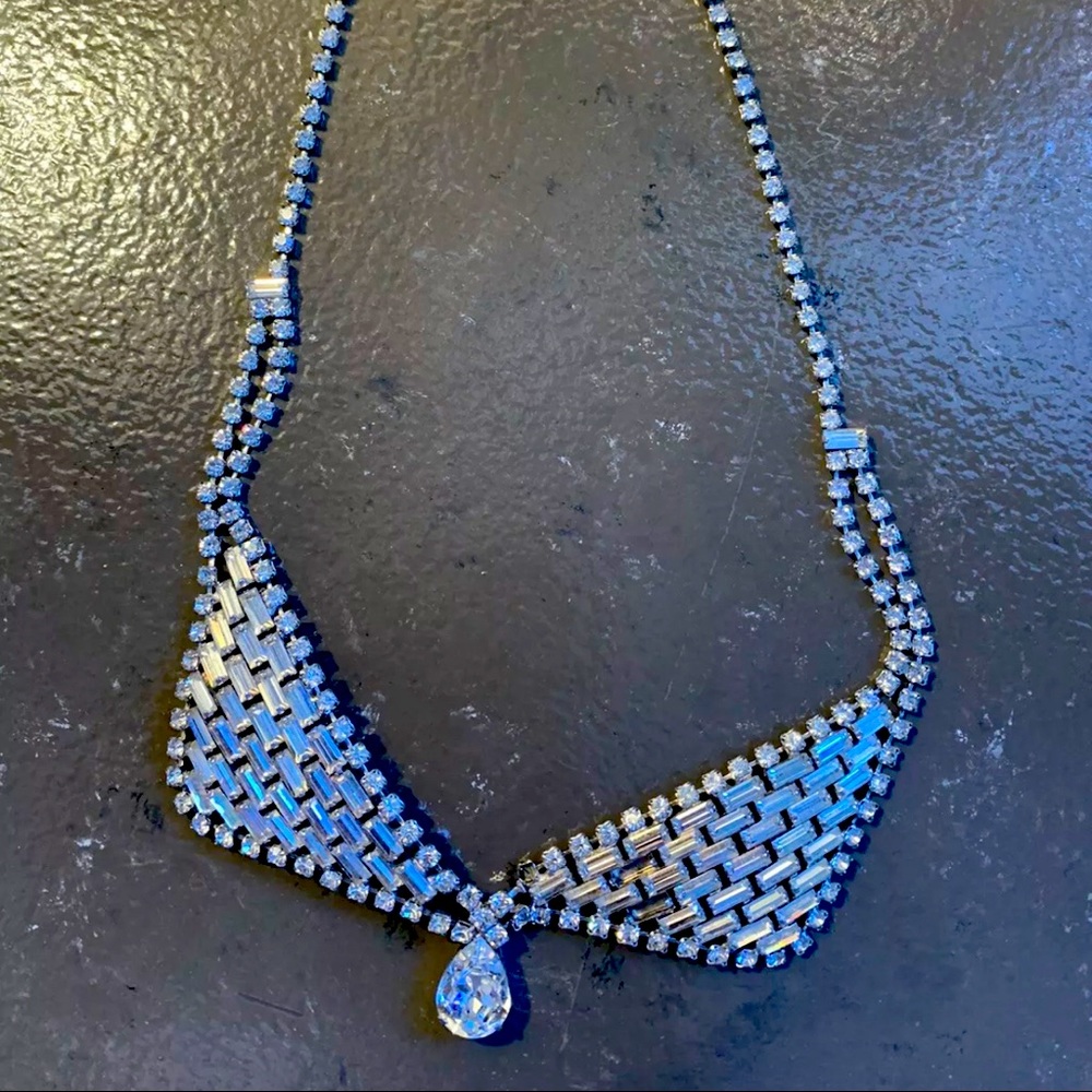 Antique 1940’s Jay Flex Sterling Silver Necklace